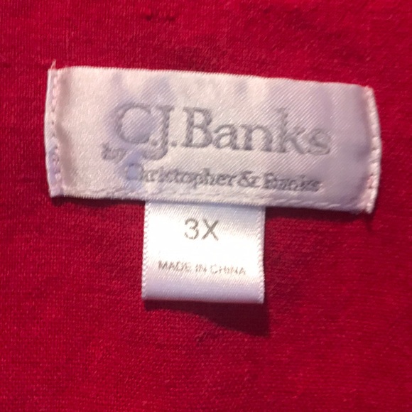 Deep red jacket. 3x - Picture 2 of 3